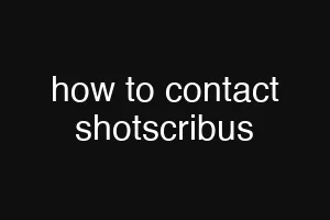 how to contact shotscribus