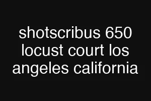 shotscribus 650 locust court los angeles california